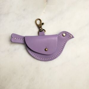 PLG Portland Leather Goods Mockingbird Clip-On Pouch in color Lavender